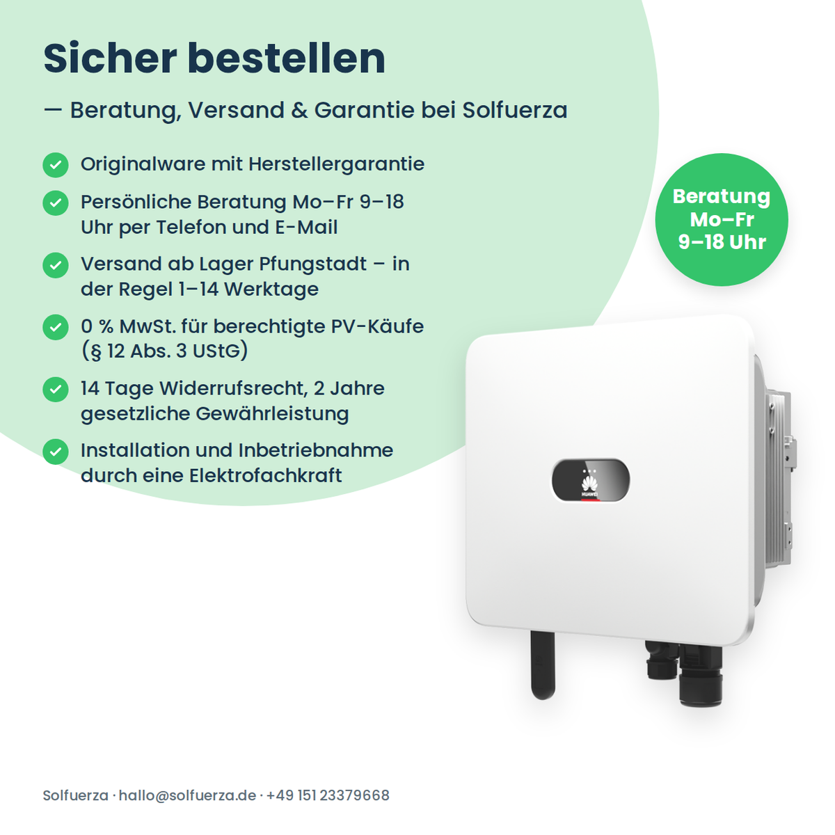 HUAWEI SUN2000-15K-MB0 Hybrid-Wechselrichter 15 kW