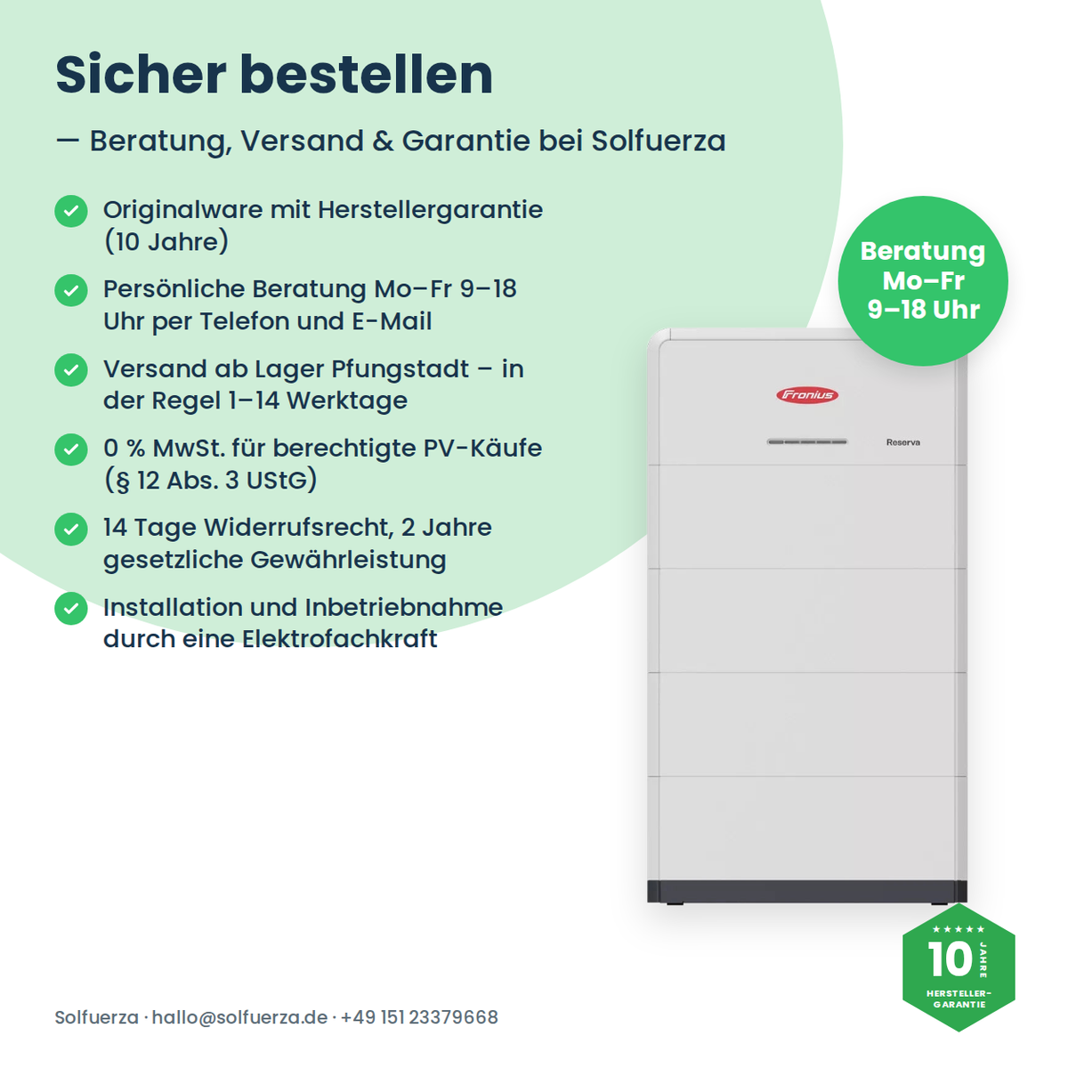 Fronius Reserva 12.6 Batteriespeicher 12,63 kWh