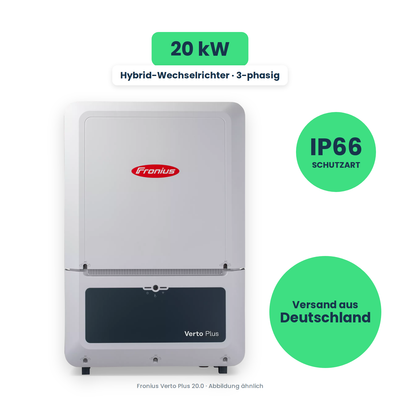 Fronius Verto Plus 20.0 – Hybrid-Wechselrichter, freigestellt