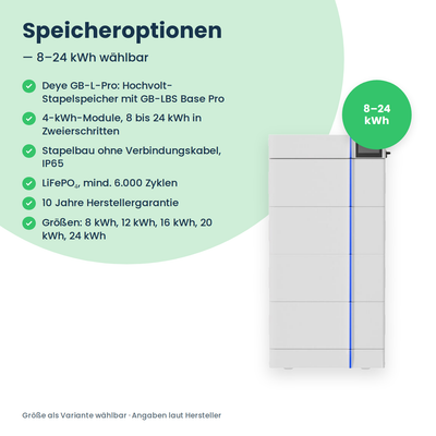 Speicheroptionen